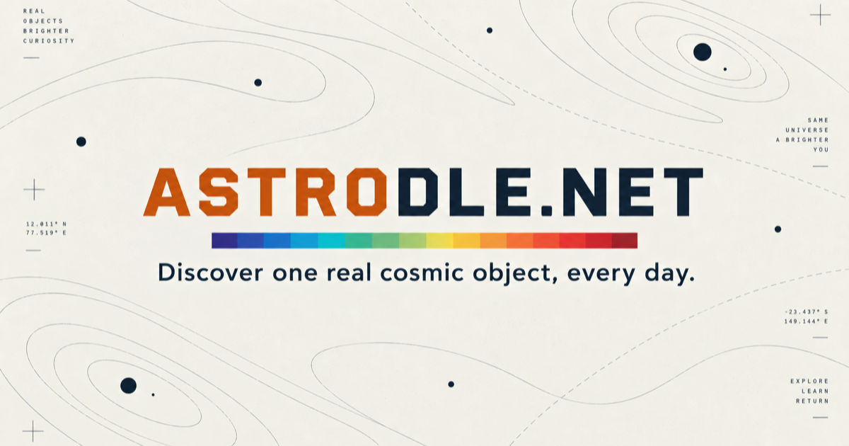 I created a game where you discover one real astronomical object every day